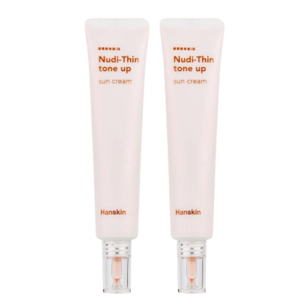 

Hanskin Nudy Thin Tone-up Sunscreen SPF 50+ PA++++ 40ml x 2ea