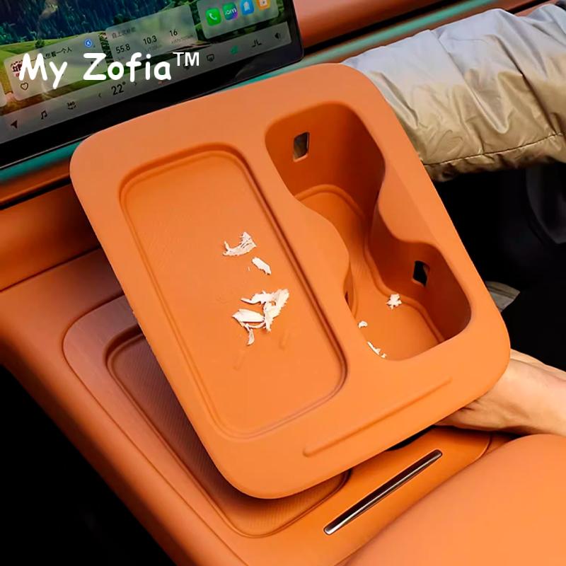 For Leapmotor C10 2024 2025 Car Center Console Wireless Charging silicone Pad Cup holder Integrated Mat Interior Accessories