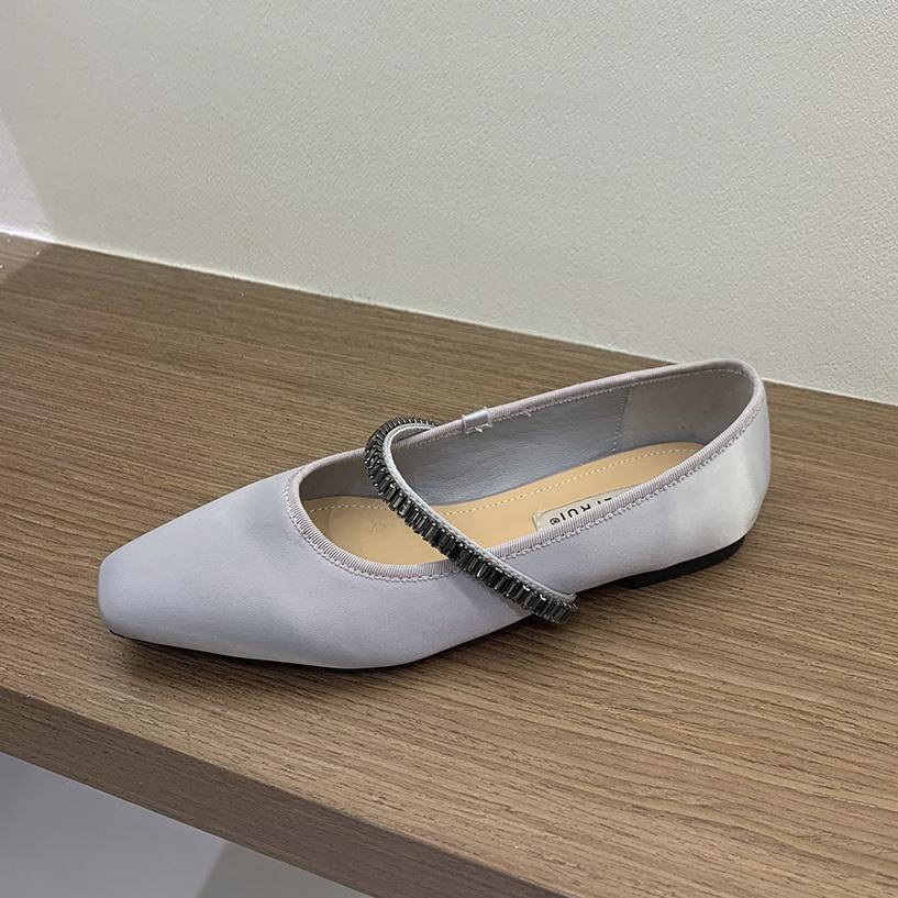 

Bailamos Women Flats Fashion Round Toe Shallow Slip On Ladies Soft Ladies Mary Jane Ballerinas Flat Heel Casual Ballet Shoes 35