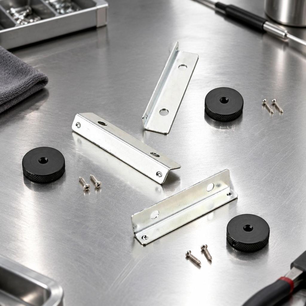 3 Pieces Hardware Silver Finish for Repair Technicians
