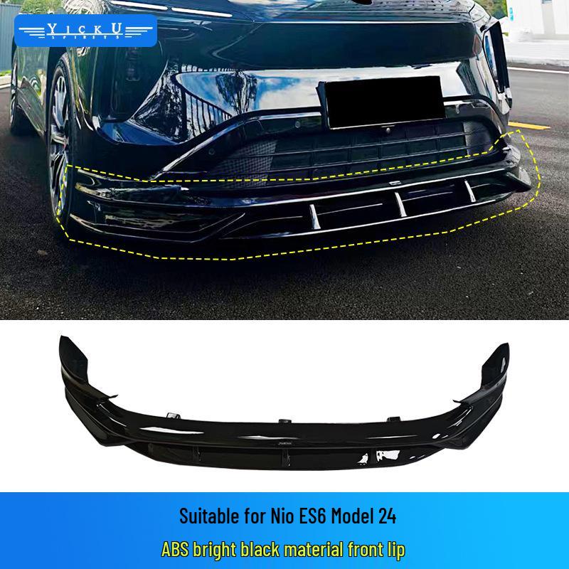 NIO ES6 Upgrade: Pluto Bright Black Aero Kit (Front Lip, Rear Lip, Tail Wing, Top Wing) for 2023-2024 Models