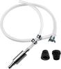 1PCS Brake Fluid Bleeder Hose with One-Way Non-Return Check Valve Auto Car Vehicle Motorcycle Brake Clutch Bleeder Hose Pipe Kit