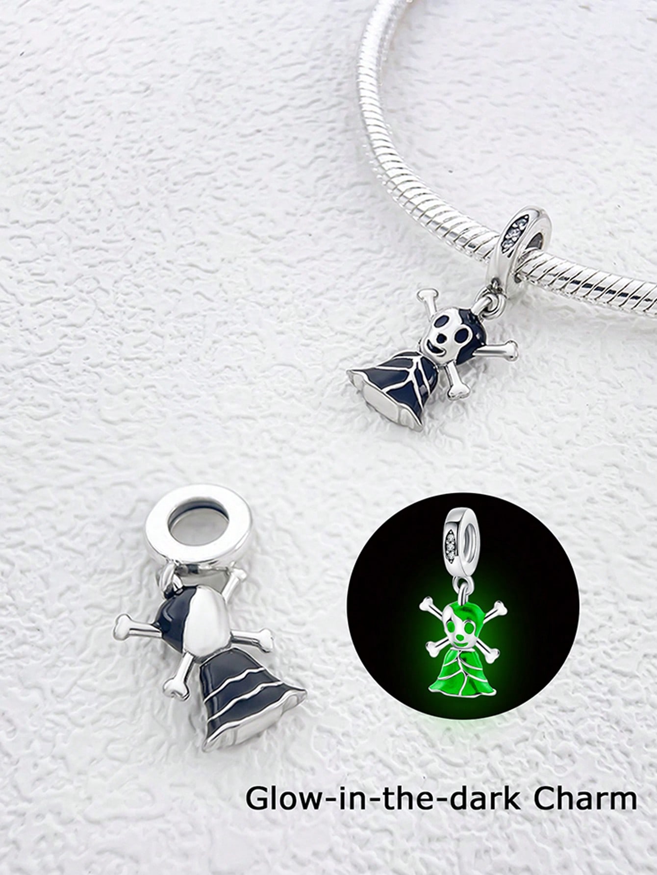 

copper Plated Authentic Charm Bead Charms Cute Halloween Ghost Candy Bead Charms Compatible With Bracelets Womens Jewellery Gift