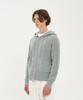 BLOND9 Felpa con Cappuccio e Zip a Coste_Grigio