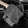 For Hub Cap Car Logo Wash Microfiber Towel Auto Cleaning Drying Cloth For VW Teramont Touareg T-ROC Arteon Passat Golf Jetta Touran