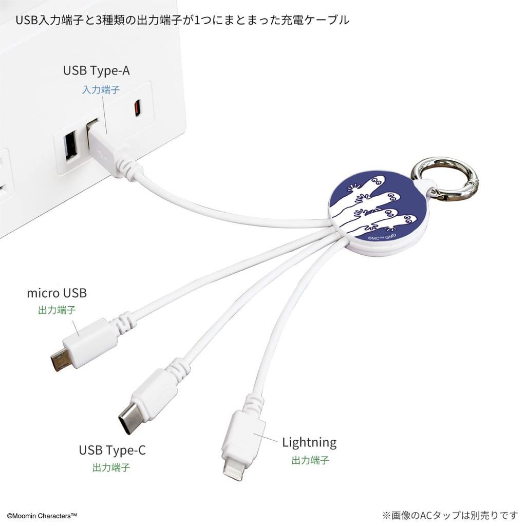 Gourmandise Moomin Hattifatteners Cablu Multi-Încărcare, MMN-138C