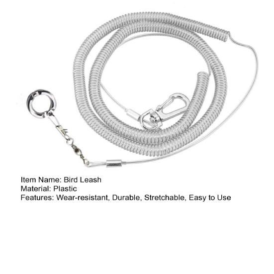 Yousheng Parrot Leash Easy to Use Stretchable Wear-resistant Elastic Detachable Towing Lightweight Parrot Bird Flying Training Leash for Walk Pets