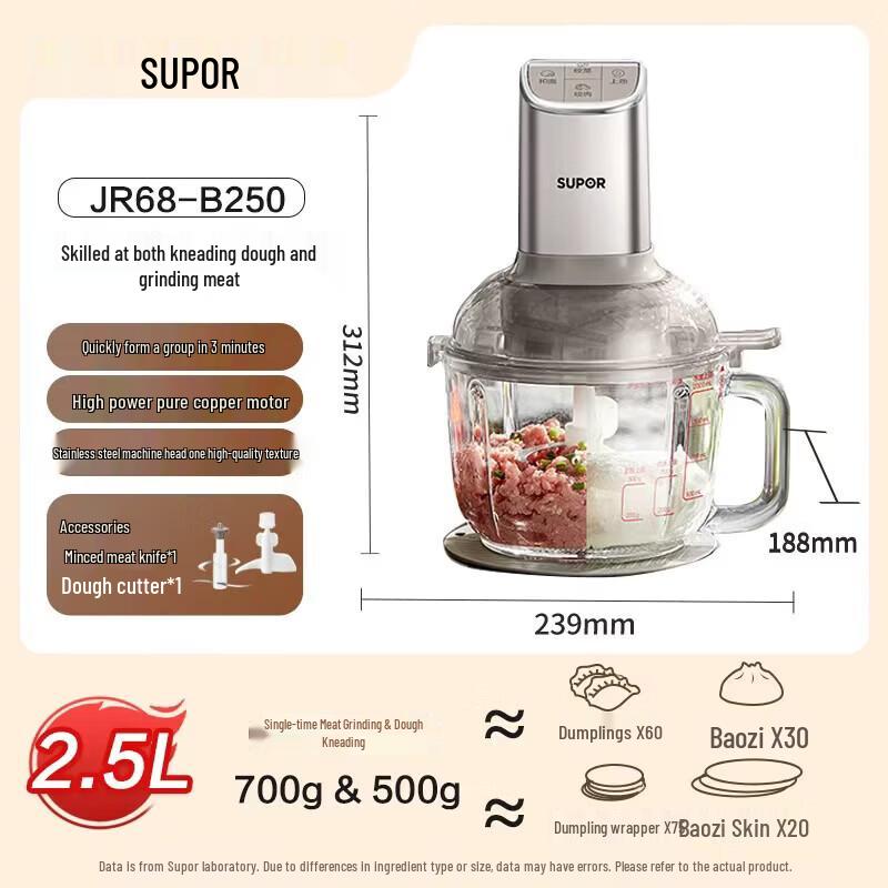 SUPOR Multi-functional Meat Grinder & Dough Mixer