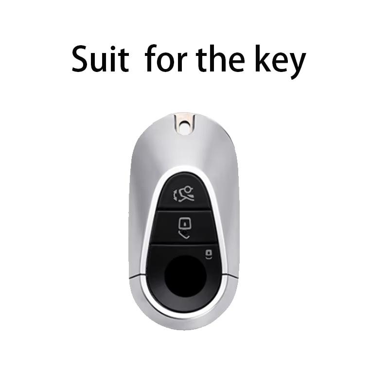 Fit For Mercedes Benz W206 W223 C S Class S350 C200 C260 C300 S400 S450 S500 S480 S580 Smart Auto Key Fob Cover Case Keyring Auto Accessories