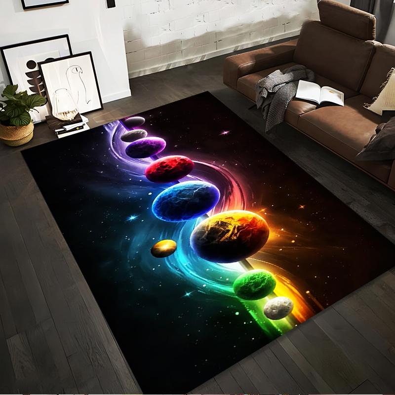 

Galaxy Planetary Carpet with Vibrant Cosmic Design for Home Decor Suitable for use as an anti-slip for living room bedroom sofas 40x60cm( 15x23in )
