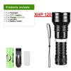 5000LM XHP120 Led Diving Flashlight IPX8 Underwater Waterproof 400M Professional Diving Torch Underwater Lighting Work Lamp