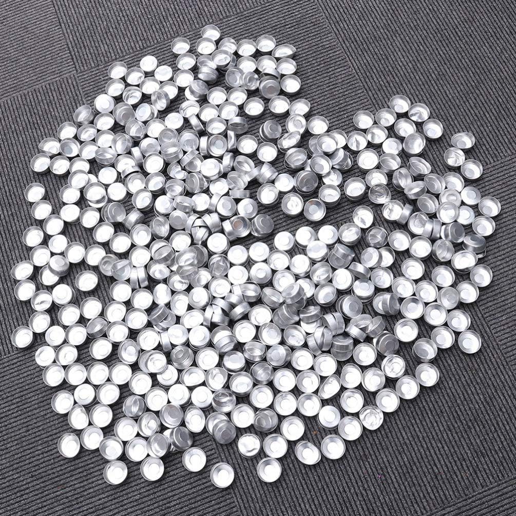EXCEART 200pcs Aluminum Tea Light Tins for Candle Making Supplies Empty Case for DIY Scented Candles Lightweight for Crafts Silver