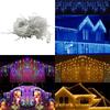 Long 13-130ft Curtain Icicle Lights Led Fairy Christmas Indoor Outdoor Wedding Party