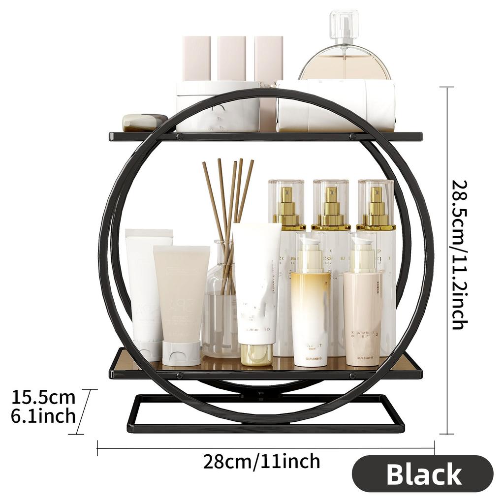 Household cosmetics and skincare storage rack household dressing table bathroom sink desktop large capacity storage rack
