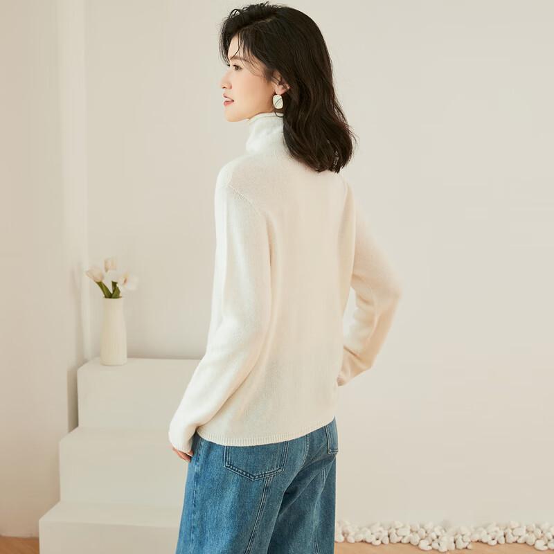 Jinjuju 100% Merino Wool Turtleneck Sweater