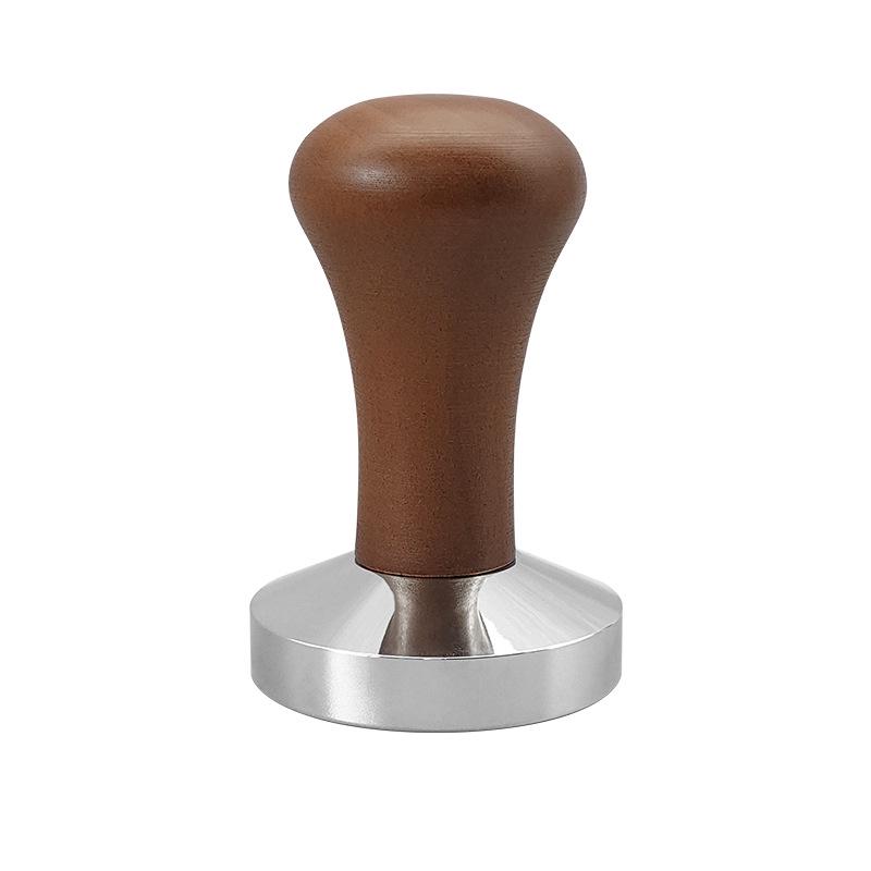 

Цельный кофейный темпер из нержавеющей стали с ручкой из итальянского дерева - Доступен в размерах 51, 53, 58 мм