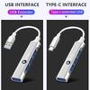 2025 For BMW New 4IN1 Type C To USB A 3.0 HUB High Speed Multi Ports Splitter Adapter For BMW Performance F25 F26 F15 F16 E90 E9