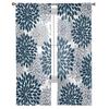 Japanese Abstract Flower Curtain For Living Room Transparent Tulle Curtains Window Sheer For The Bedroom Accessories Decor