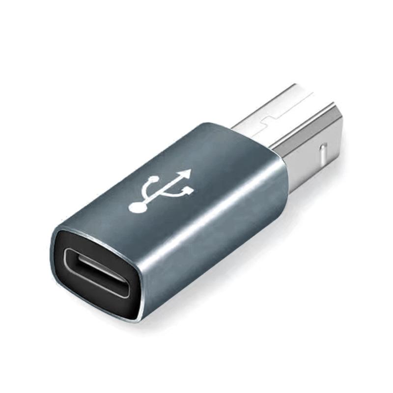 Type C Female To Square Male USB Adapter for Fast Data Transfer Power Adapter for Laptops Mobile Phones Tablets