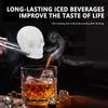 Skull Ice Ball Mold Silicone Flexible Ice Cubes Trays BPA Free Ice Trays For Freezer Horror Skull Head Cocktail Ice Ball Maker