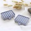 Soap Saver Soap Dish Self Draining Soap Holder for Bathroom,Kitchen 2 Pack(Blue)