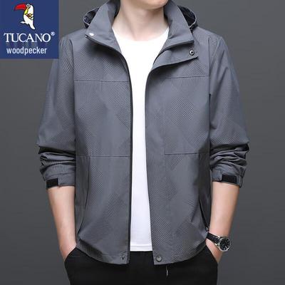 Men's Spring Autumn Hooded Casual Jacket