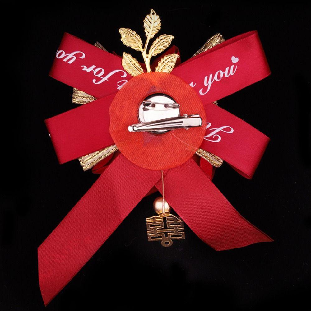 Flower Bridesmaid Decorative Chinese Style Corsage Groom Brooch Wedding Corsage Bride Brooch