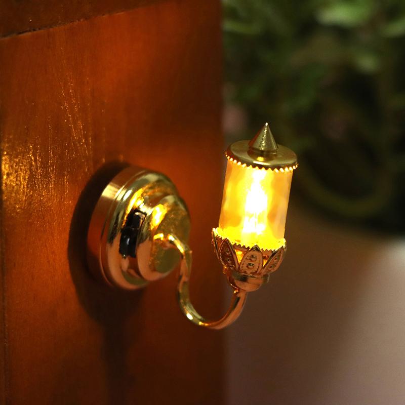 1:12 Dollhouse Miniature Wall Lamp Led Lamp Desk Lamp Ceilinglamp Doll Decor Toy