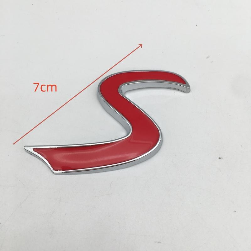 1pcs 3D metal for Cooper S car front grille emblem side fender rear trunk sticker grill badge decal styling accessories