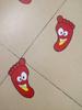 3 Sheet Small Feet To Sticker Children Room Bathroom Waterproof Smiling Face Baby Footprints Floor.
