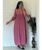 Women Designer Georgette Gow Kurta Indian Bollywood Party Wear Top Tunic Kurta Dress
