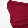 Solid Color One Shoulder Backless Shrink Tank Top T-Shirt Candy Color Tight Sexy Sleeveless Neckless Slim Casaul Top