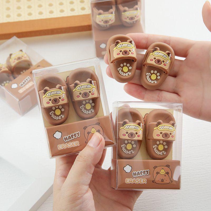 

Милый ластик в форме слитка, мультяшный ластик kapibara mixed 2 boxes