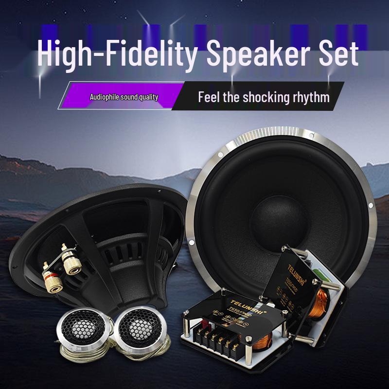 Aluminum Car Audio 6.5" Full-Range Two-Way Speaker System