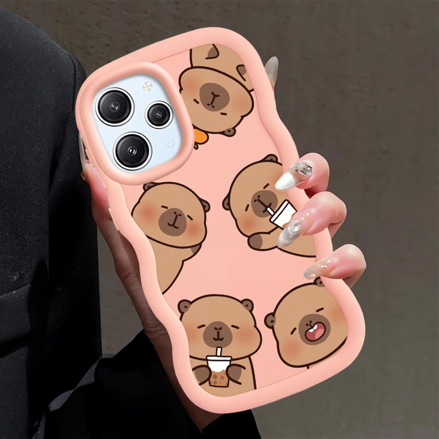 Cute Cartoon Capybara Soft Phone Cover Case for Xiaomi Redmi 10C 13C A1+ A2 Plus 9C A5 10A 12C A3 9T 14C