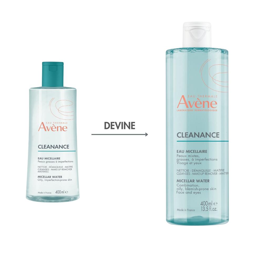 Avene Cleanance Apa Micellar Water 400 ml for Sensitive Skin, Deep Cleansing Pores, Oil Control & Hydration