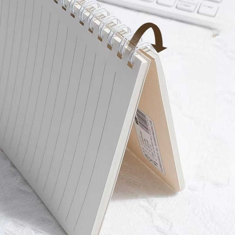 1pc A5 Cartoon Line Coil Notebook Hard Cover Kawaii Korean Stationery School Supplies for Students Back To School