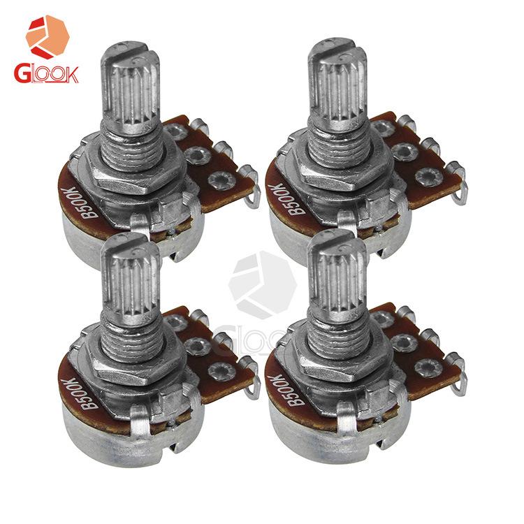 Electric Guitar/Bass Potentiometer Volume & Tone Knob, 10K-500K Tuning Switch