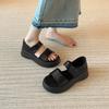 2025 new super lightweight platform sandals women's summer casual height increase with skirt temperament versatile soft-soled Roman shoes