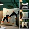 Fashion Luxury I-Issey M-MiyakeS Pillow Case Anti-dustmite Pillowcase Invisible Zipper Silky Short Plush Sofa Cushion Cover