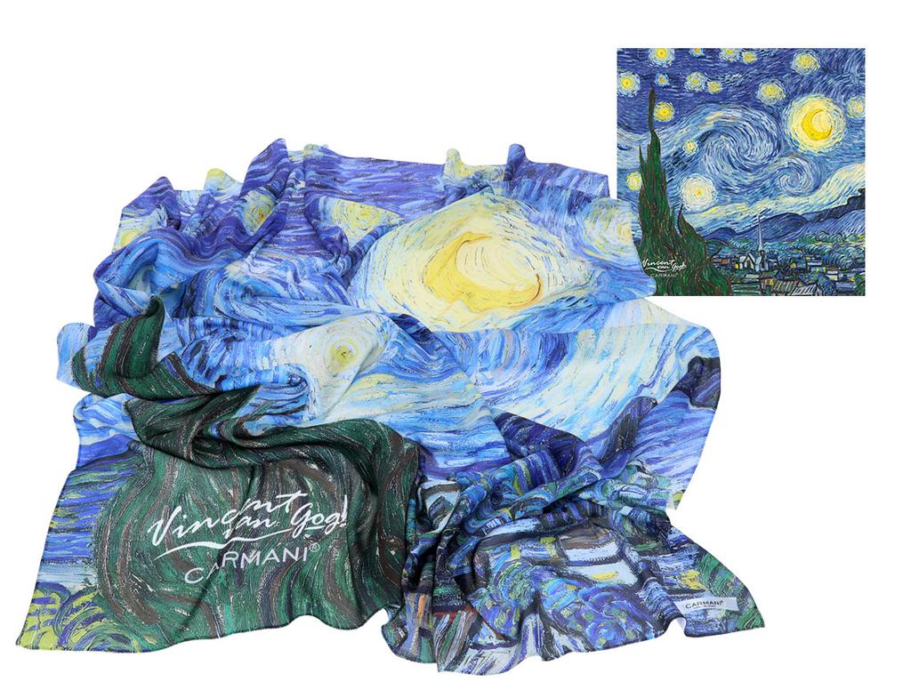 Chusta Damska Apaszka Van Gogh Gwiaździsta Noc Carmani Szalik Prezent