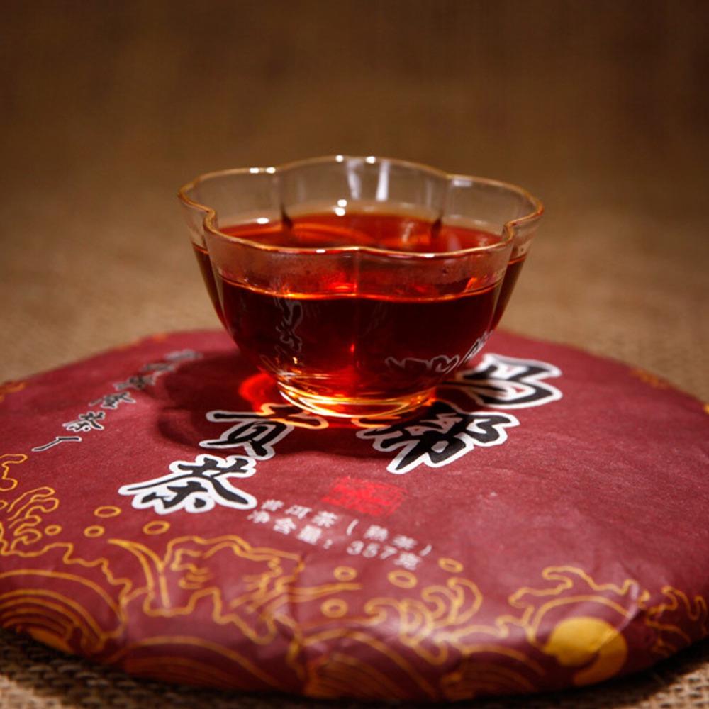 Yunnan Pu erh Tea Cake Cooked Shu 357g Gong Ting Seven Sons Health Gift Box
