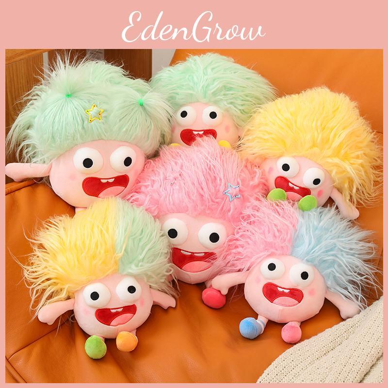 Funny Plush Toy With Big Eyes And Fluffy Hair Perfect For Diy Ugly Dolls In Stock