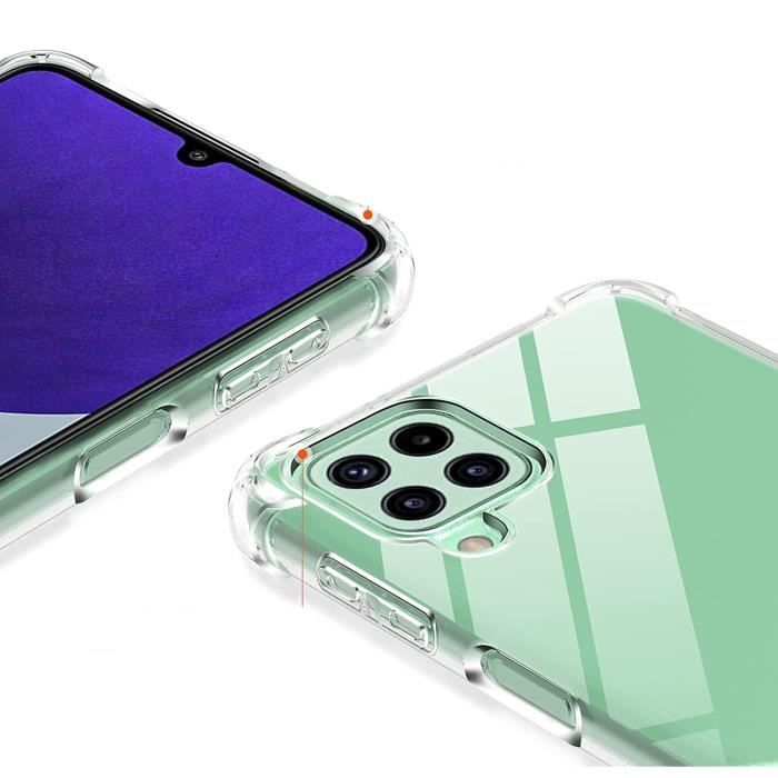Shockproof Silicone Case - Phonillico® - Samsung A22 4G - Transparent - Slim - Reinforced Protection