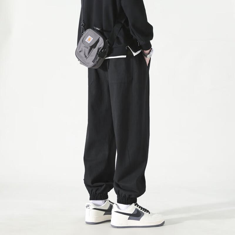 Dingfengbaoluo Men's Japanese Style Cotton Workwear Joggers WH5610