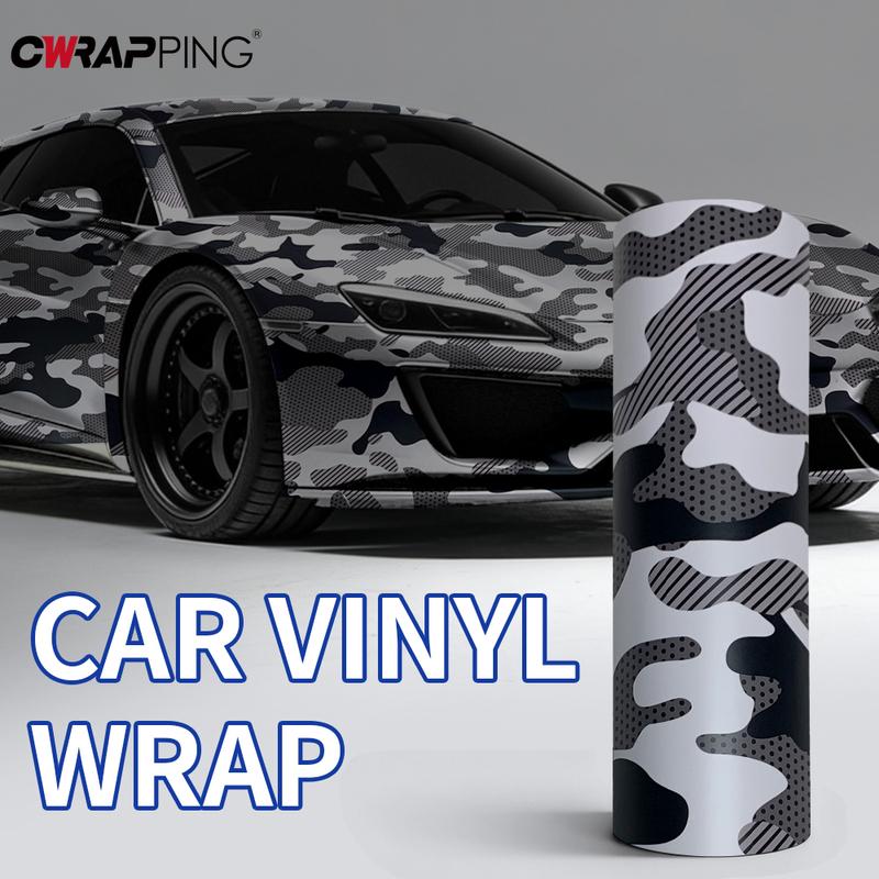 Camouflage Film Vinyl Wrap Car Cover Black Jeep Body Covering Supplies Car Tuning Accessories Auto Off-Road Vinyl for Motorcycle
