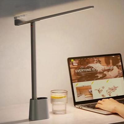 Yeni LED Masa Lambası Göz Korumalı Çalışma Kısılabilir Ofis Işığı Katlanabilir Masa Lambası Akıllı Uyarlanabilir Parlaklık Başucu Lambası Okuma İçin