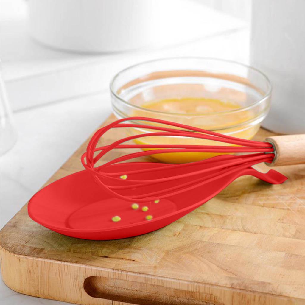 Sagit Silicone Spoon Mat High Temperature Placemat Tray Kitchen Tool