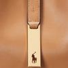 Polo Ralph Lauren Polo ID Metal Hardware Iconic Pony Hollow Pattern Leather Handbag Small Women Handbags Brown Yellow WAPOBAG02V20128