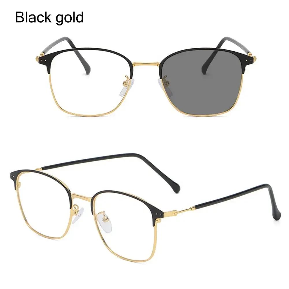 Anti Blue Light Pochromic Polarized Sunglasses Men Square Chameleon Sun Glasses Women Male Change Color Driving Eyewear